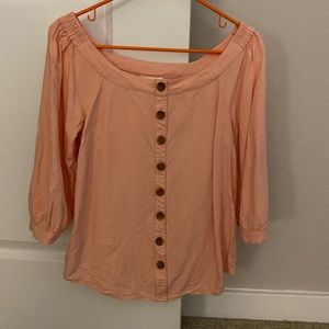 Anthropologie off the shoulder shirt